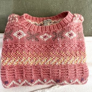 Pink Vintage L.L. Bean sweater (Size: L women’s)